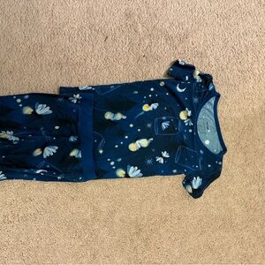 Little Sleepies Navy Pajama Set with Firefly Design